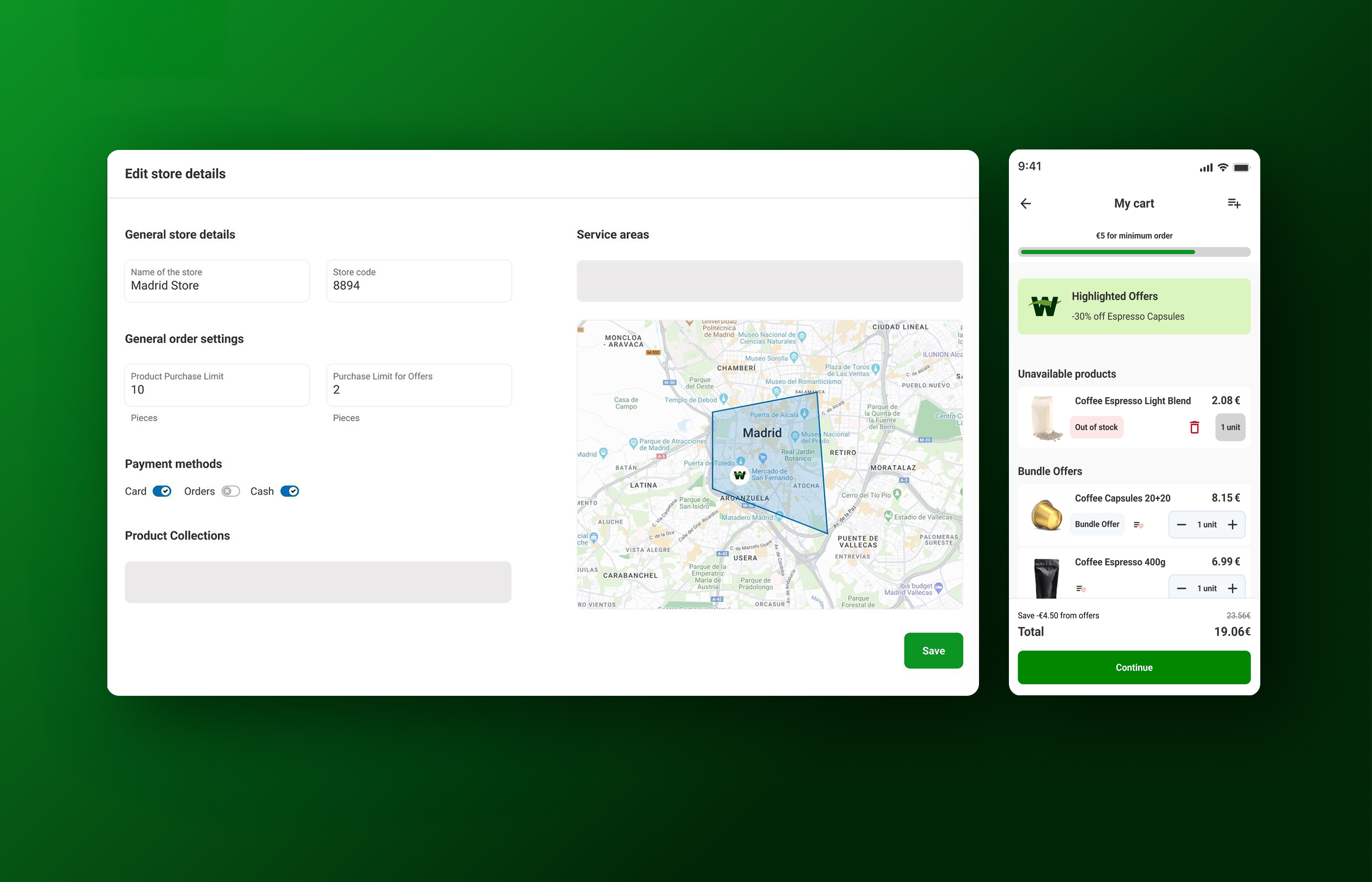 screenshot of Wave Grocery